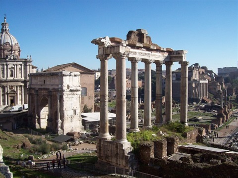 Zdenka Sokolíčková na badatelském pobytu v Římě