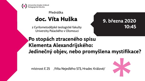 Přednáška doc. Víta Huška