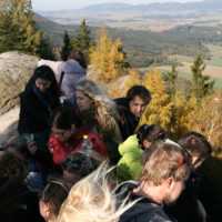 Fotografie z dřívějších exkurzí Katedry na Broumovsku