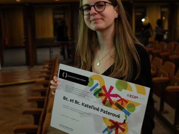 UHK award for Kateřina Paterová