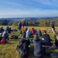 Výlet studentů na chatu Čihalka v Orlických horách