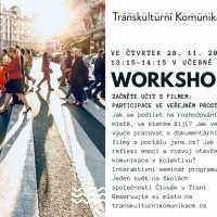 Workshop Začněte učit s filmem: participace ve veřejném prostoru