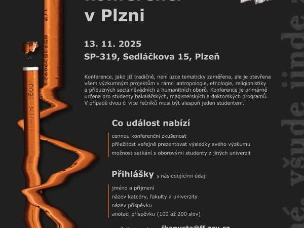Výzva na k účasti na Studentské antropologické konferenci v Plzni