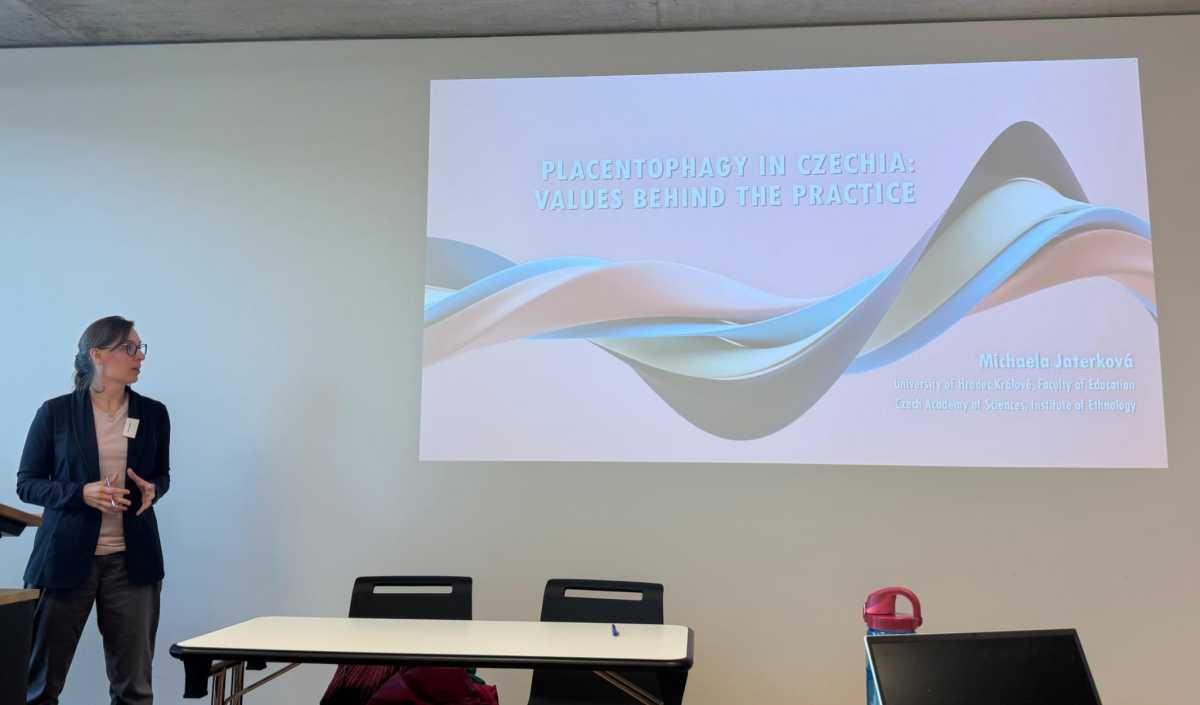 Michaela Jaterková presented her master’s project at a conference in Lausanne